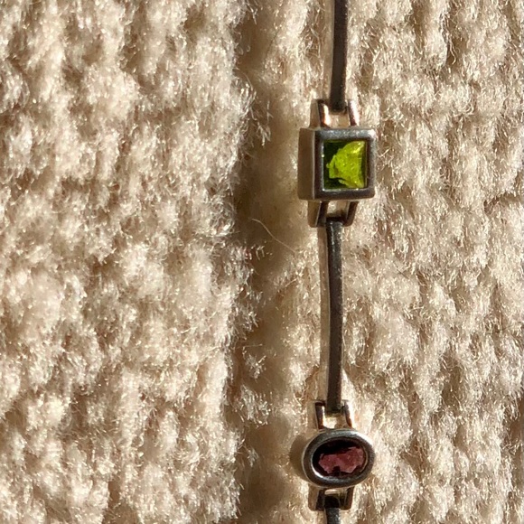 925 Bracelet 5 different,shaped,faceted,stones❣️ - Picture 4 of 6